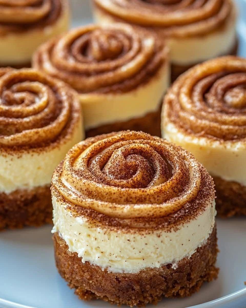 Cinnamon Roll Cheesecakes